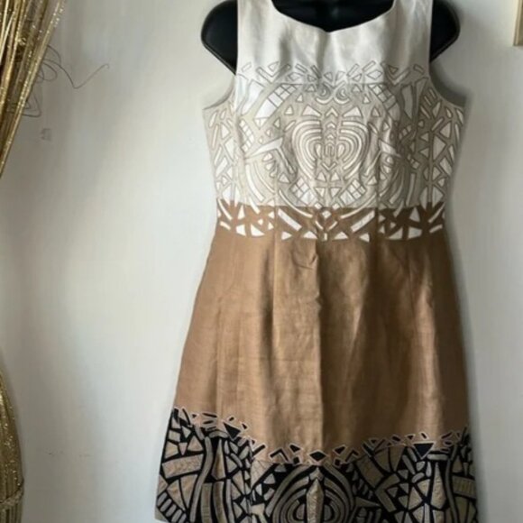 (EUC) Lafayette 148 New York Linen Dress (Size: Petite 10) - Picture 1 of 6